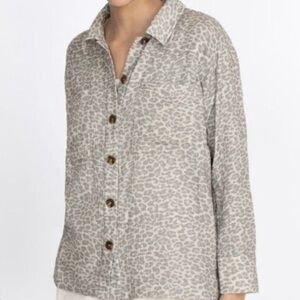 NWT Johnny Was Calme Double Woman’s Pocket Shacket Size Small